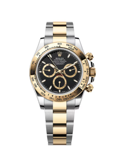 Rolex Cosmograph Daytona, Steel and Yellow Gold, Black Dial