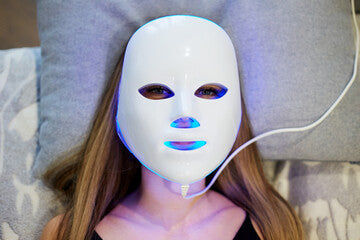 Red Light Mask for Face, 7 Color Red Light Facial Masks, At-Home Facial Care Device, Portable, Cordless, and Rechargeable