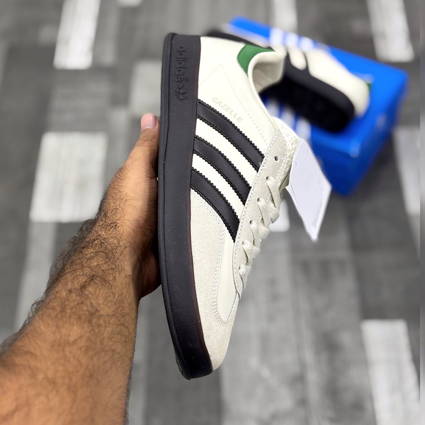 Adii Gazelle (White Black Green)
