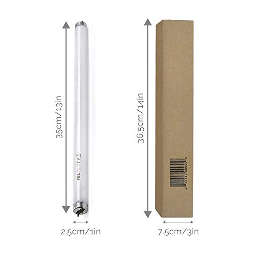 Aspectek Bug Zapper Replacement UV Lamp Bulb Light Tube 10W for 20W Electronic Bug Zapper, 2-Pack