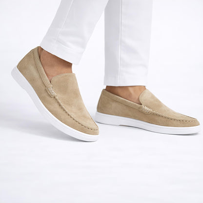 Monaco Suede Loafer ( Dune ) - 100% Pure Suede Leather