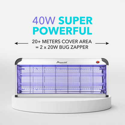 Aspectek 40W Indoor Bug Zapper, Mosquito Zapper, Insect Zapper, Bug Fly Zapper. Effective Against Flies, Mosquitos, Moths Wasps Beetles
