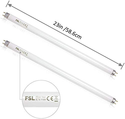 Aspectek Bug Zapper Replacement UV Lamp Bulb Light Tube 20W for 40W Electronic Bug Zapper, 2-Pack