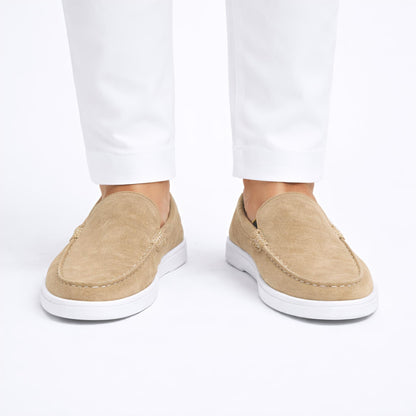 Monaco Suede Loafer ( Dune ) - 100% Pure Suede Leather