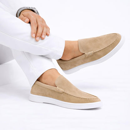 Monaco Suede Loafer ( Dune ) - 100% Pure Suede Leather