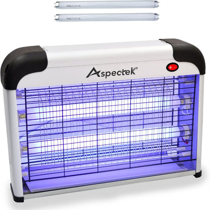 Aspectek 20W Indoor Bug Zapper, Includes 2 Replacement Bulbs, Mosquito Zapper, Insect Zapper, Bug Lamp Zapper