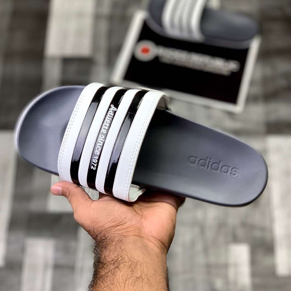 Adiillette Comfort Swim “Grey White”