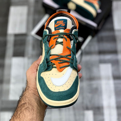 Aj-1 X Sb Dunks Low Pro (Green Orange)
