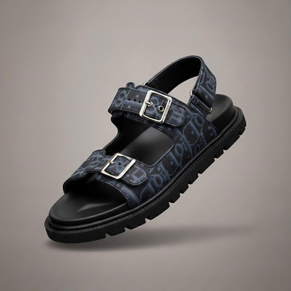 Aqua Obligue Sandals Navy