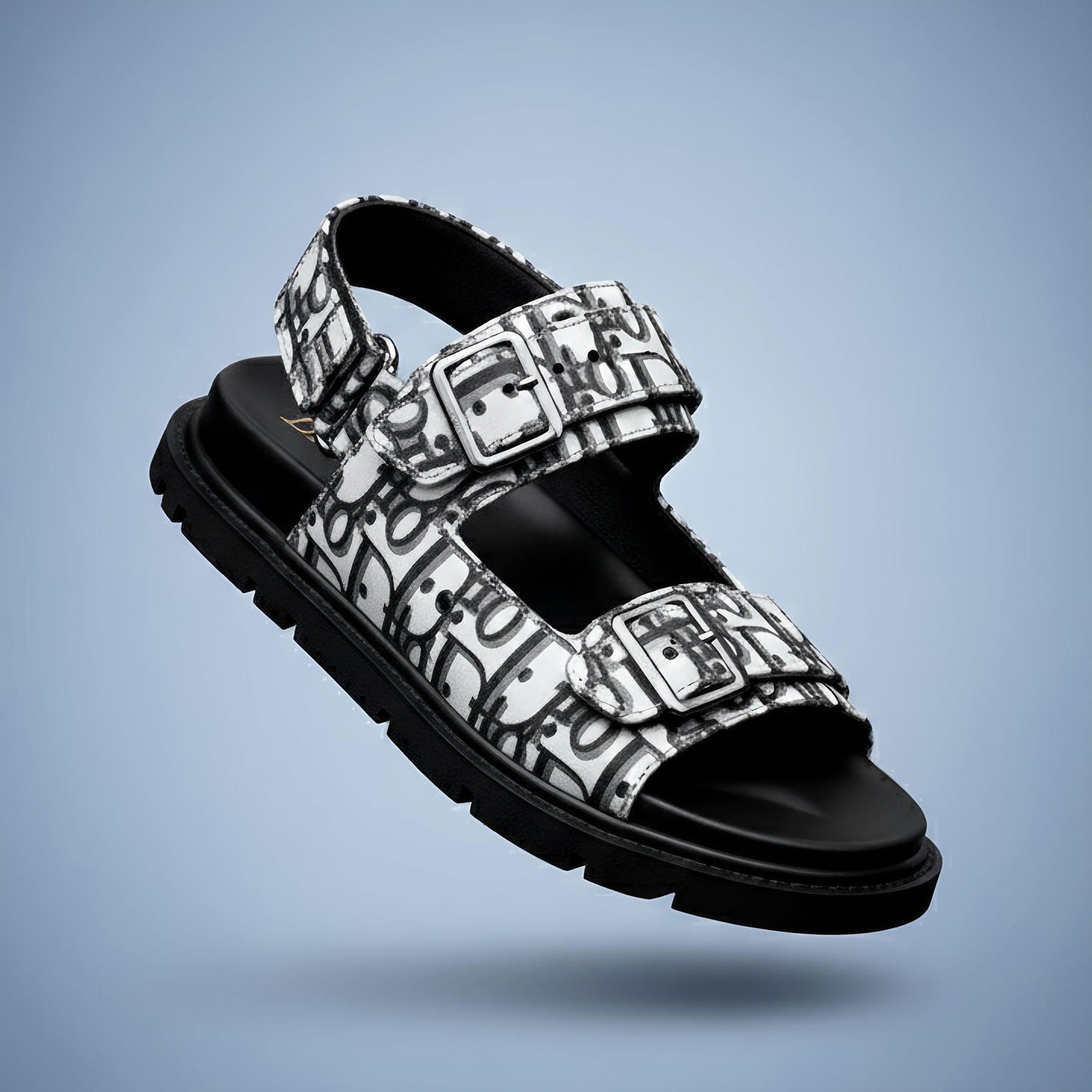 Aqua Obligue Sandals White