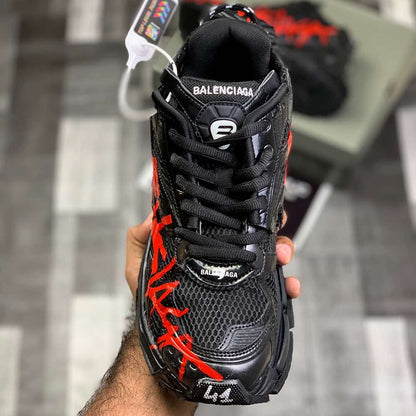 Ballenciiaga Runner Graffiitti (Black Redd)Top Premium Batch