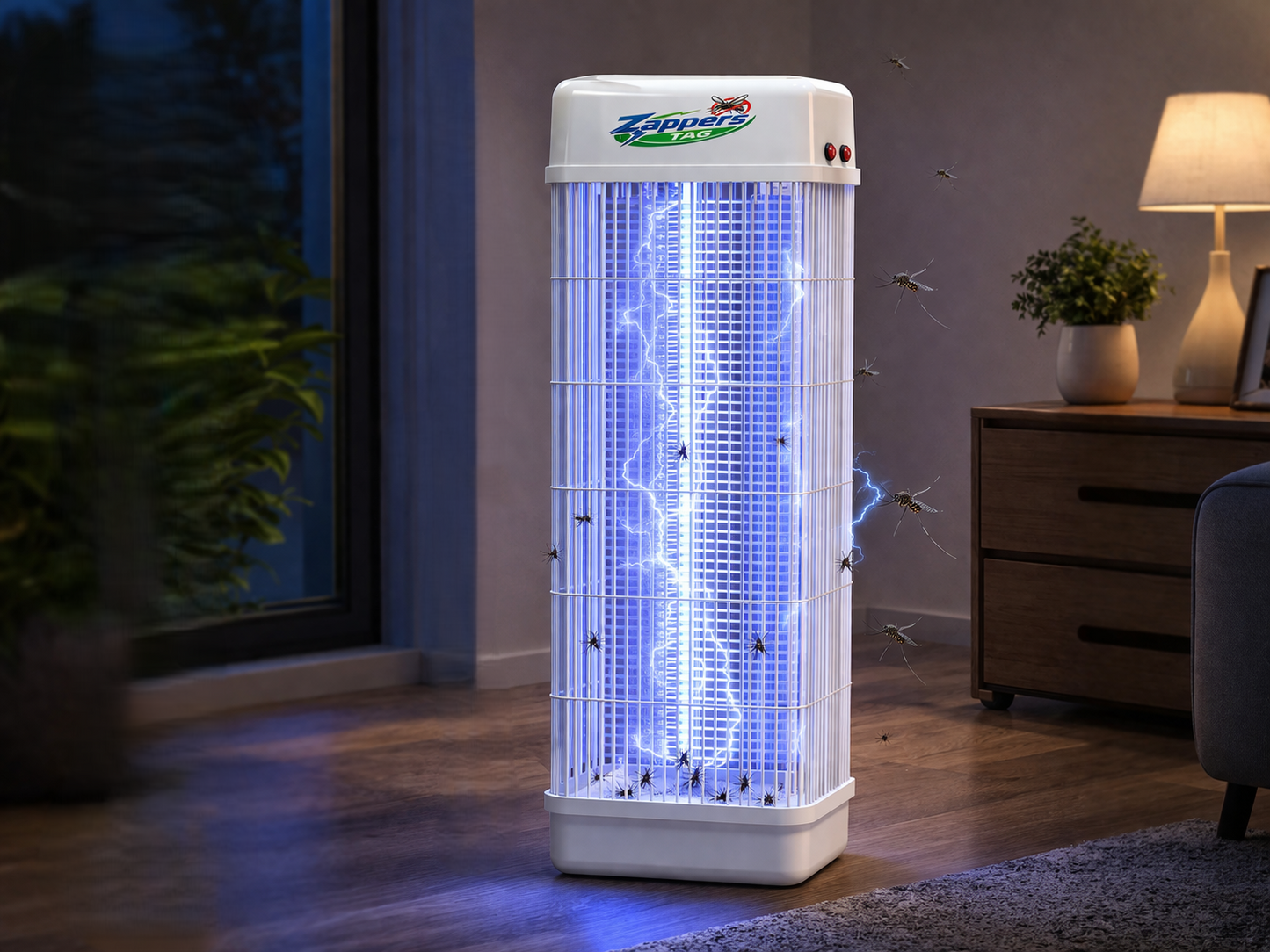 ZAPPERS TAG ORIGINAL Electric Bug Zapper, 3800V High Powered UV Light Mosquito Zapper Killer