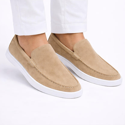 Monaco Suede Loafer ( Dune ) - 100% Pure Suede Leather