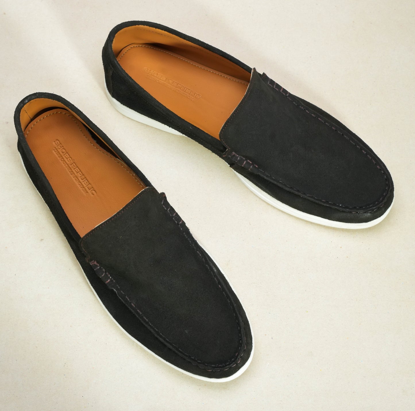 Monaco Suede Loafer ( Dark Cocoa ) - 100% Pure Suede Leather