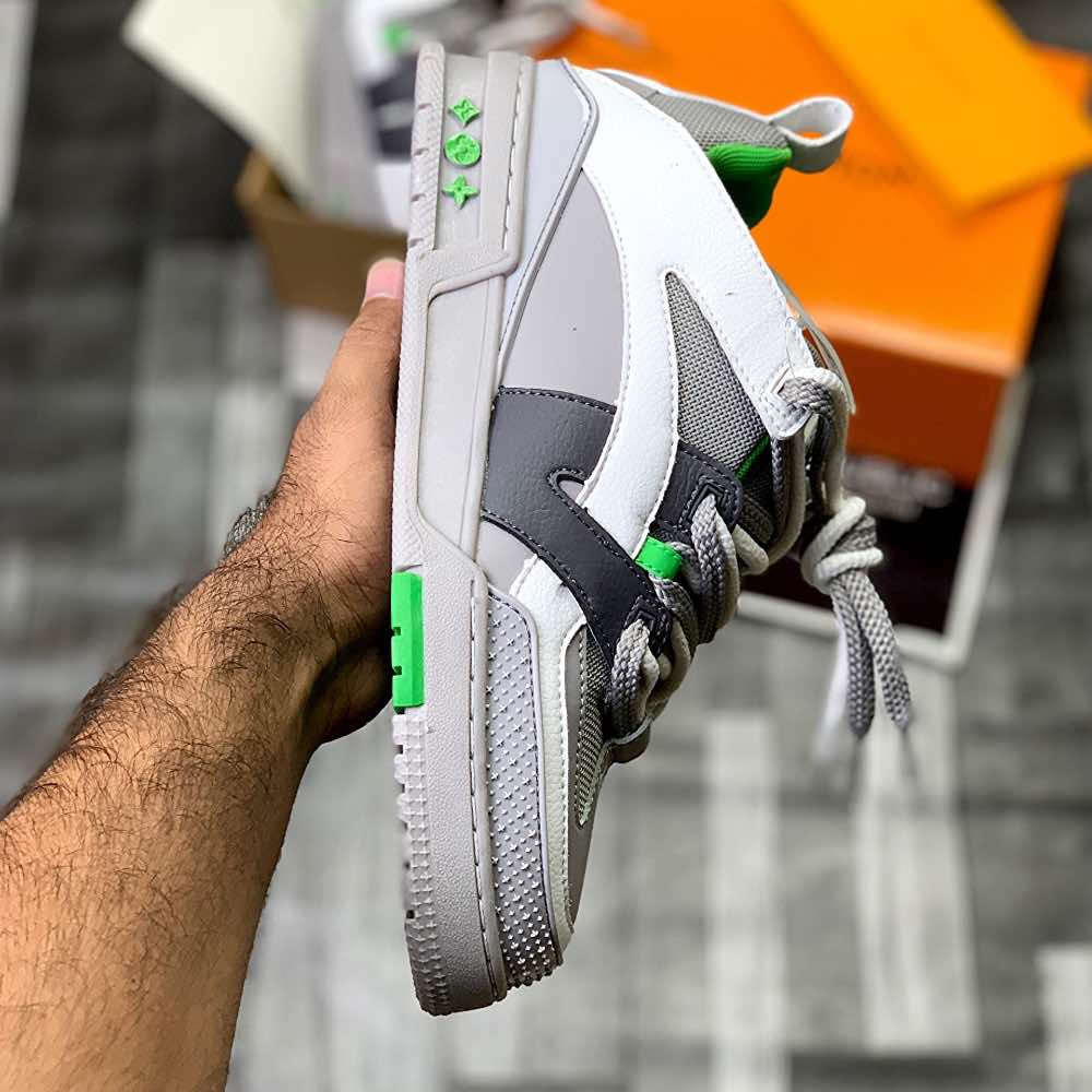 Lo-Vi Trainers (Grey Green) Top Premium Batch