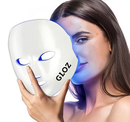 Red Light Mask for Face, 7 Color Red Light Facial Masks, At-Home Facial Care Device, Portable, Cordless, and Rechargeable