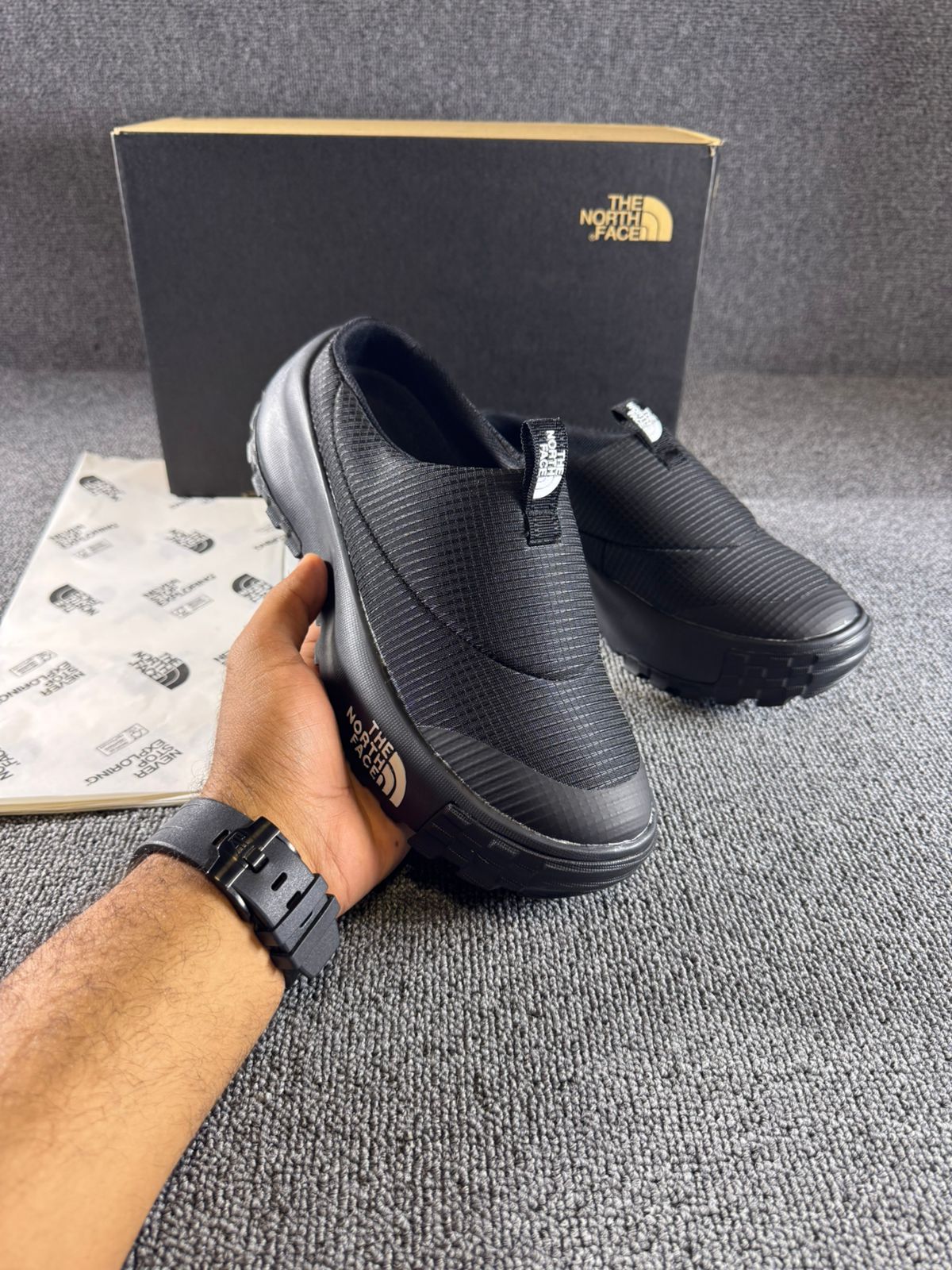 The North Face Teen Thermoball Insulated Traction Mule II Shoe - Black